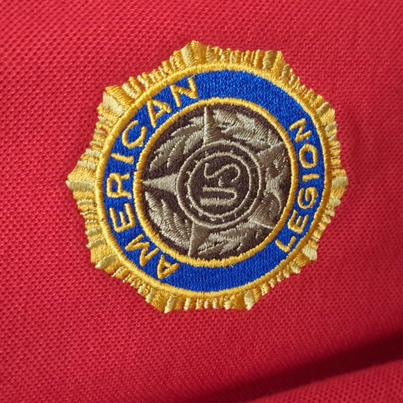 Vintage Rock Point In God We Trust Freedom Flag mens polo size: large - Picture 9 of 10